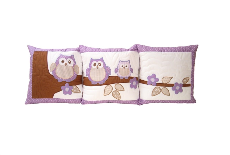 Owl PILLOW COVERS Home Decor Quilt Pillow Children Decor Etsy