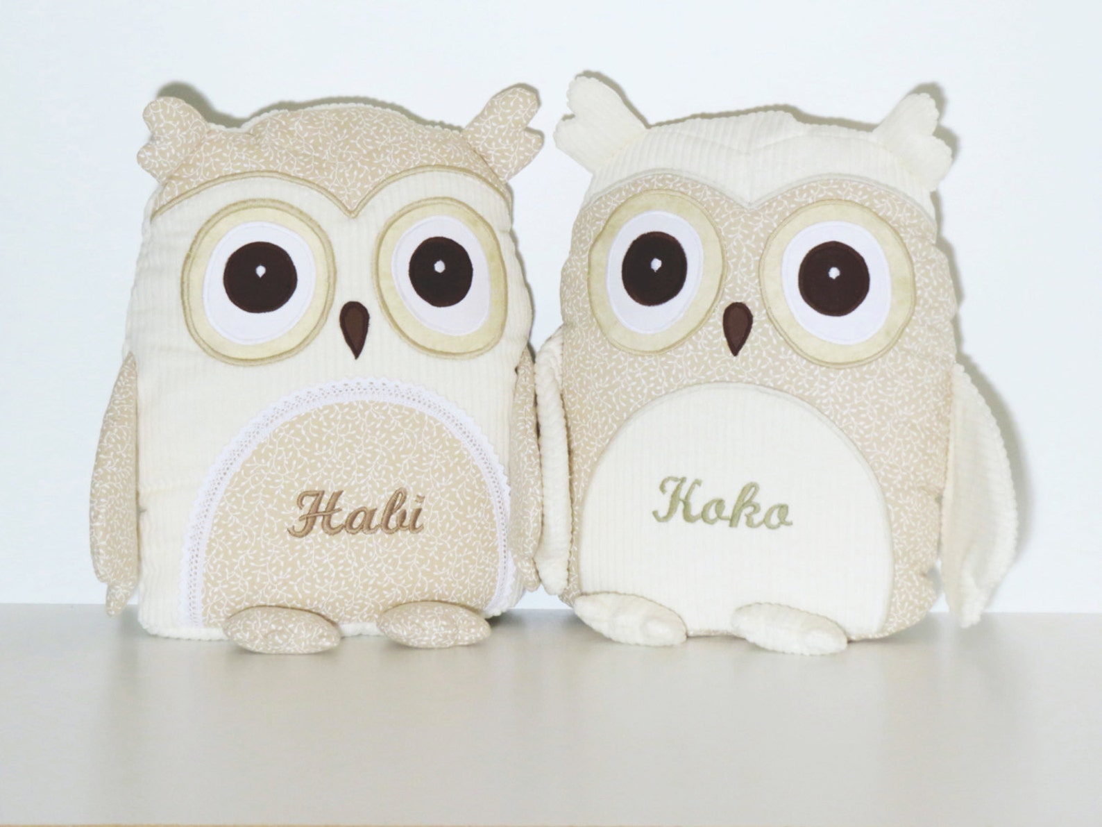 Stuffed Animal Stuffed Owl Toy Personalized Owl Pillow Case Etsy