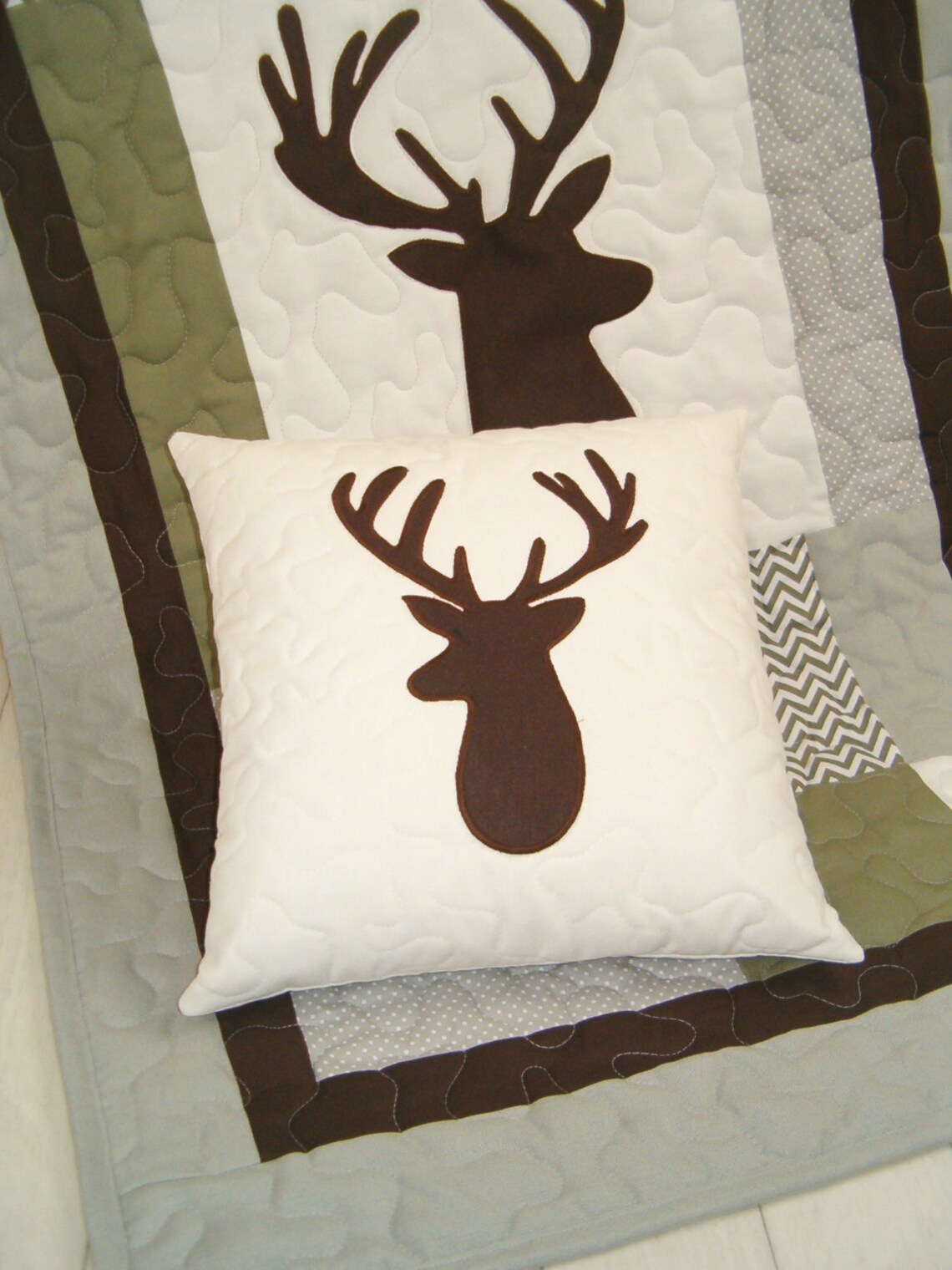 Deer Baby Blanket Baby Deer Blanket Woodland Baby Blanket Etsy