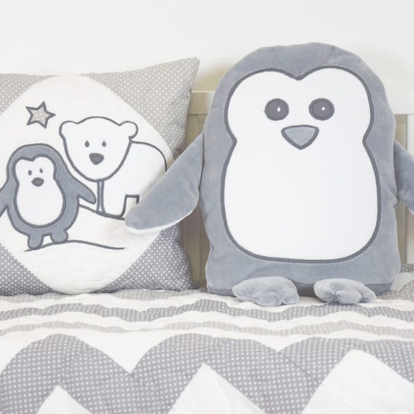 Penguin Pillow Plush Animal or Toddler Gift Penguin Pillow made from Soft plush