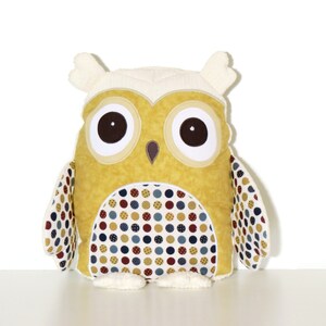 Soft  Owl Pillow, Personalized Gift for Kids, Unisex, Monogrammed Child Pillow,  Owl Kids Room Decor