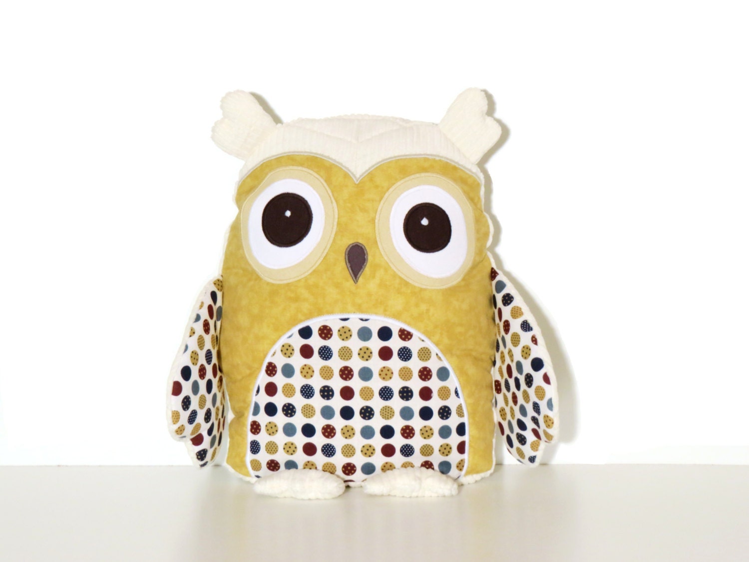 Soft Owl Pillow Personalized Gift For Kids Unisex Monogrammed