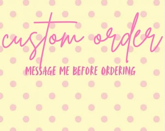 custom set!!!!! message me before ordering!!!