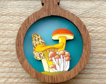 Mushroom Medley Ornament (or Magnet!)