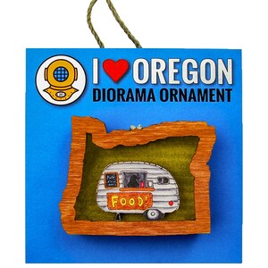 Food Cart Oregon Ornament or Magnet