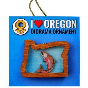 Salmon Oregon Ornament or Magnet