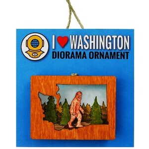 Sasquatch Washington Ornament or Magnet