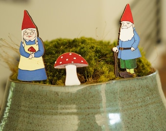Garden Gnomes Fancy Plants Diorama Kit