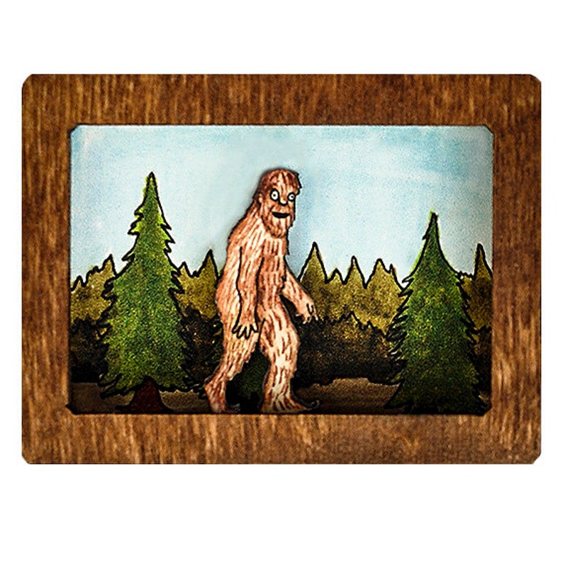 Sasquatch Ornament or Magnet