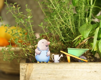 Gardening Mole Fancy Plants Diorama Kit