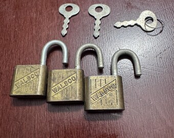 Walsco Mini Locks with Working Keys