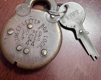 US Mail Street Letter Box Lock with Working Key
