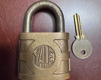Yale Nickel Plate Railroad Lock with Working Key
