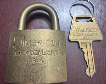American Lock Company U.S with Working Key