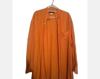 Phantom Camisa de vestir años 90 Comme des Garçons naranja