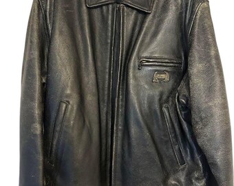 Chaqueta de cuero negro “Unlimited” de Italia