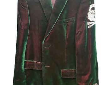 Chaqueta tipo blazer de terciopelo para hombre GUCCI by Tom Ford, talla 50