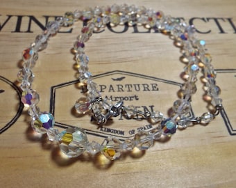 Aurora Borealis Single Strand Crystal Necklace