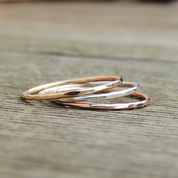 Stacking Ring Set Stacking Ring Set of Three Color variety | Etsy