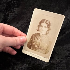 Antique vintage Victorian Edwardian late 1800s early 1900s CDV photo cabinet card of young priest carte de visite ephemera curio photograph