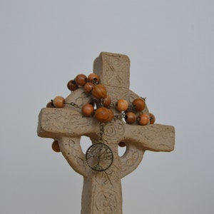 Episcopal/ Anglican Prayer Beads named Journey through the Wilderness.  Inspired by hikes in the woods.
