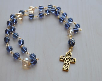 Episcopal/ Anglican Prayer Beads named Starry Night.  Inspired by Van Gogh’s Starry Night