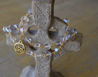 Episcopal/ Anglican Prayer Beads named Commandment of the Lord is Clear.  Inspired by Psalm 19