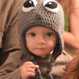 Squirrel Hat, Crochet Squirrel Hat, Squirrer Hat, Squirrel Costume, Halloween Hat, Toddler Hat, Infant Hat, Adult Hat, Halloween Costume image 1