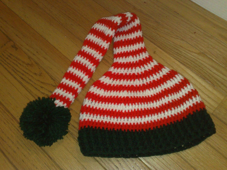 Elf Hat Newborn Baby Hat Ready to Ship Boy Hat Girl Hat Crochet Hat Christmas Hat