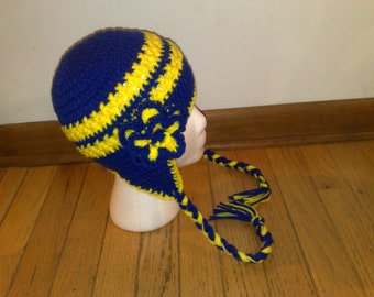 University of Michigan Hat, Michigan Hat, Crochet Baby Hat, Crochet Kids Hat, Crochet Adult Hat Cap, Crochet Adult Hat, Newborn Hat