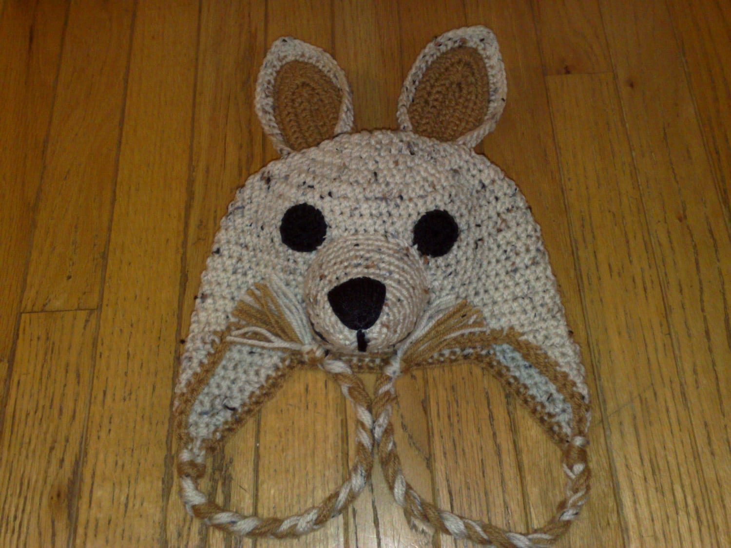 Kangaroo Hat Crochet Kangaroo Hat Ear Flap Kangaroo Hat Etsy