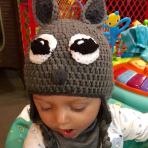 Squirrel Hat, Crochet Squirrel Hat, Squirrer Hat, Squirrel Costume, Halloween Hat, Toddler Hat, Infant Hat, Adult Hat, Halloween Costume image 4