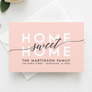 Home Sweet Home Moving Announcement Postcard, Magnet, Flat Card, New Home Magnet, New Home Announcement, Change of Address Card, Moving