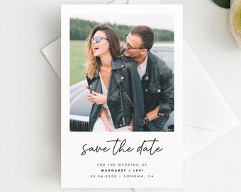 Printed Photo Save the Date Magnet, Postcard, Save the Date with Envelope, Save the Date, Photo Wedding Magnet, Wedding Save the Date, P1