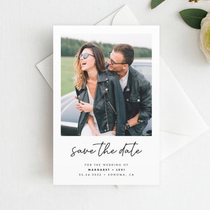 Printed Photo Save the Date Magnet, Postcard, Save the Date with Envelope, Save the Date, Photo Wedding Magnet, Wedding Save the Date, P1