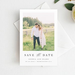 Printed Photo Save the Date Magnet, Postcard,Save the Date with Envelope, Photo Save the Date, Photo Wedding Magnet, Wedding Save the Date