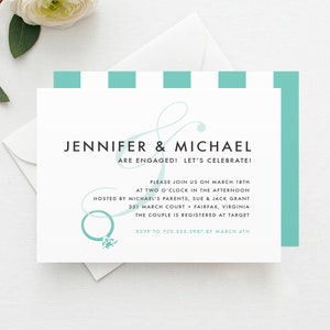 Ring-Verlobungsfeier-Einladung, Verlobungsfeier-Einladung, Verlobungsfeier-Einladung, Hochzeit-Duschevorlage, Instant Download, MHD1