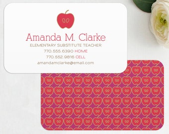 teacher business card digital files teacher substitute teacher tutor instructor business cards printable editable instant download - Substitute Teacher Business Cards teacher business card digital files teacher substitute teacher tutor instructor business cards printable editable instant download - Substitute Teacher Business Cards