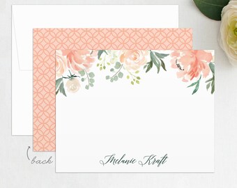 floral stationery etsy flower stationery paper