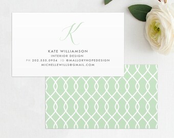Modern Business Card: Custom Logo, QR Code, Interior Designer