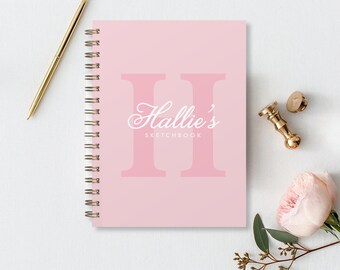 Kids Personalized Sketchbook or Journal, Custom Drawing Art Pad Books with Name