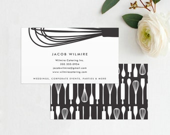 Whisk Business Card, Baker, Catering Chef Business Card, Catering Card, Cook, Chef, Caterer, Baker Business Card, Catering Business, BUS1