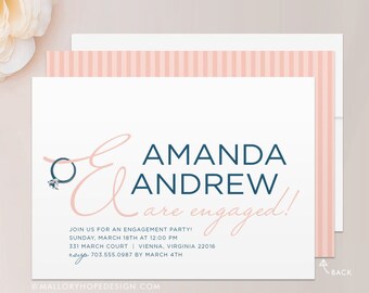 Ring Engagement Party Invitation, Engagement Party Invitation, Engagement Party Invitation, Wedding Shower Invite, Wedding Shower