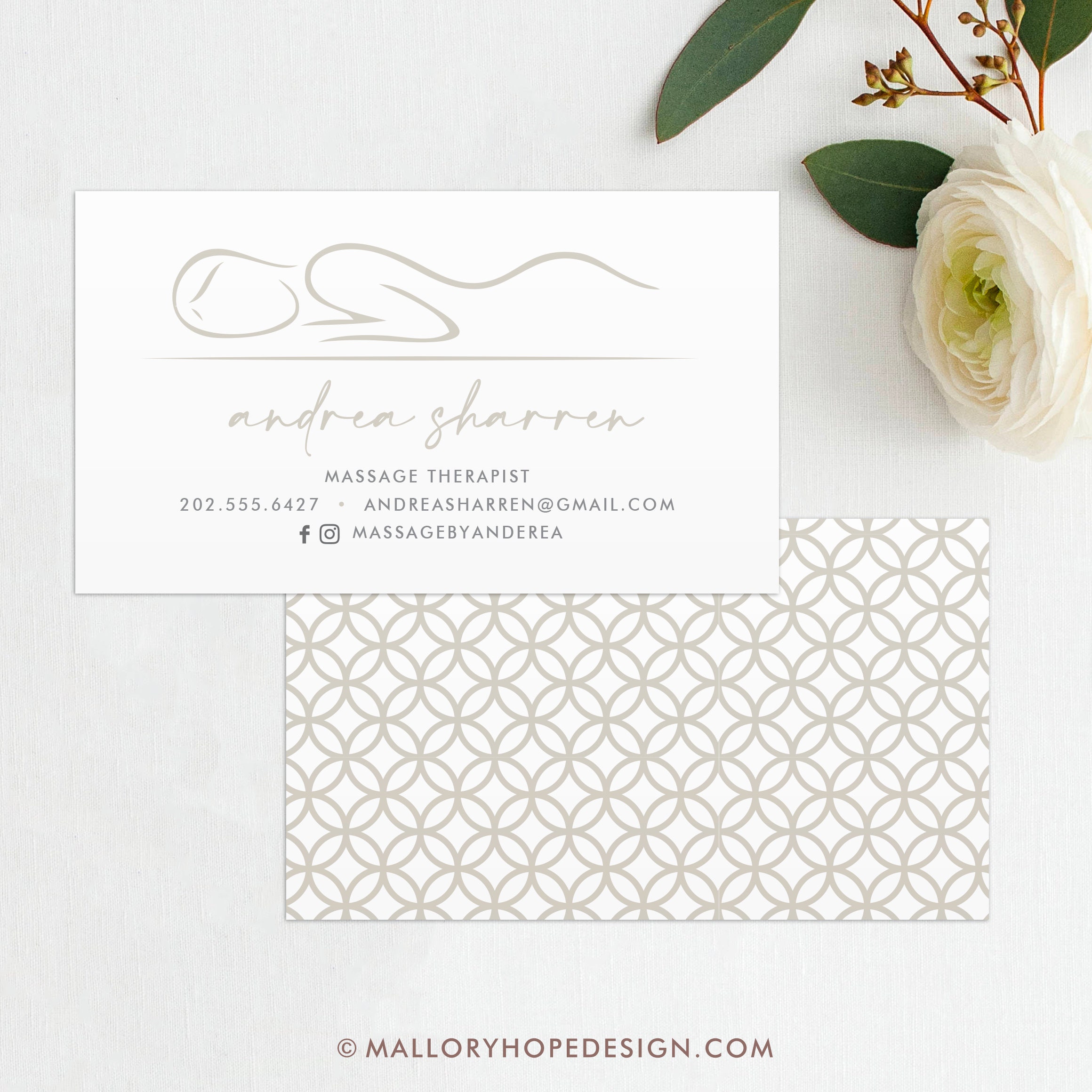 Massage Therapy Business Card Templates Massage Therapy Business Card Templates