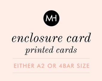Custom Wedding Insert Card, Reception, Registry, and More