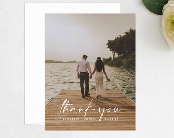 Marker Photo Wedding Thank You, Photo Thank You,  Thank You, Wedding Photo Thank You Card, Bridal Thank You, Custom Thank You Card