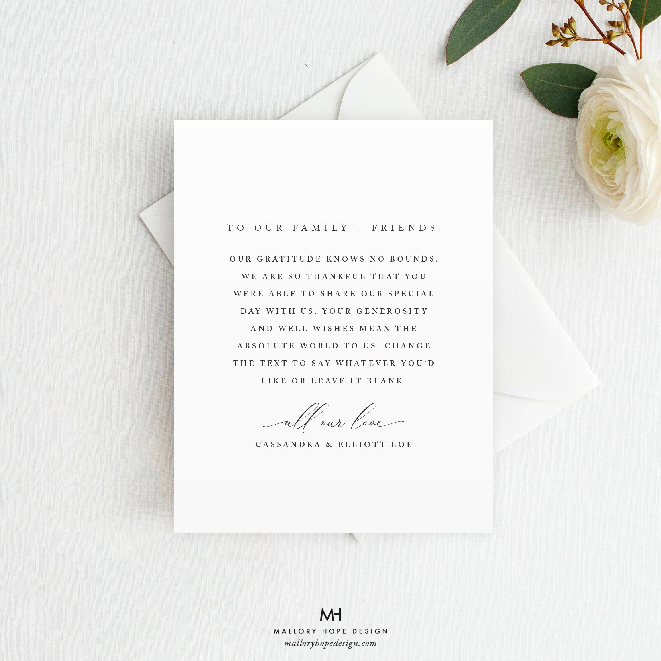 Personalized Wedding Photo Thank You Cards, Newlywed Stationery Set - Etsy