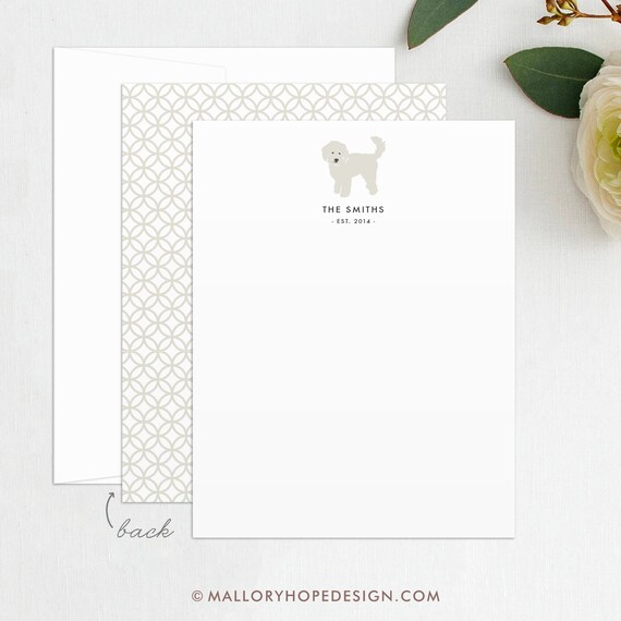 Cockapoo Stationery Set Maltese Stationery Dog Personalized | Etsy