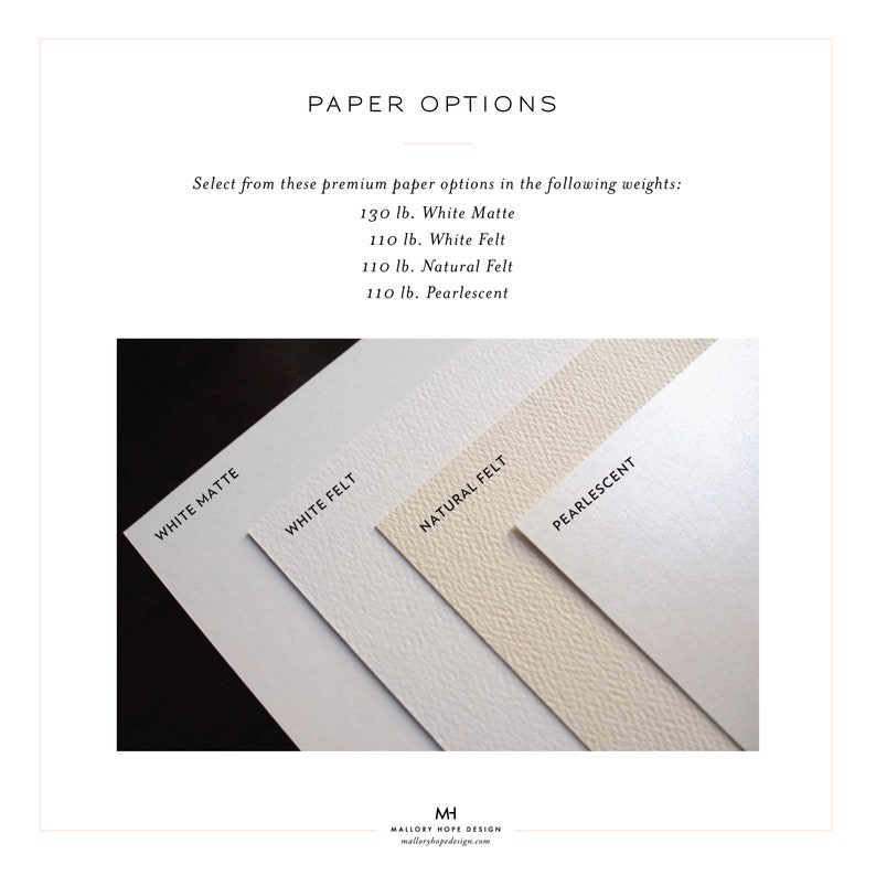 Modern Minimal Wedding Invitation & RSVP Set, Timeless Wedding Invitation, Black Envelopes with White Ink, Printed Wedding Invitation Suite image 4