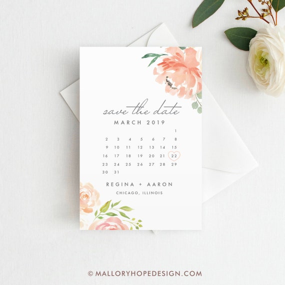Save the date sale calendar